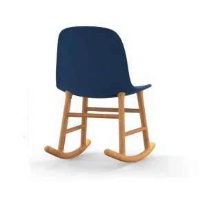 Normann Copenhagen Normann Rocking Oak Schaukelstuhl Textil-gepolstert Steelcut Trio – H 73 X B 47 X T 67 Cm – Blue 753 8