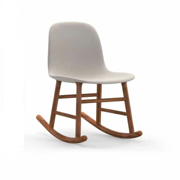 Normann Copenhagen Normann Rocking Walnut Schaukelstuhl Textil-gepolstert – H 73 X B 47 X T 67 Cm – White 3