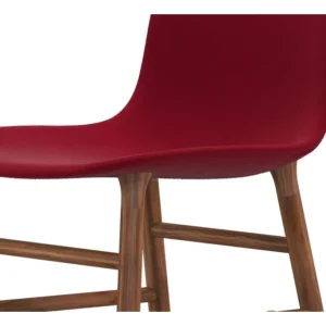 Normann Copenhagen Normann Rocking Walnut Schaukelstuhl Textil-gepolstert Fame – H 73 X B 47 X T 67 Cm – Red 64089 13