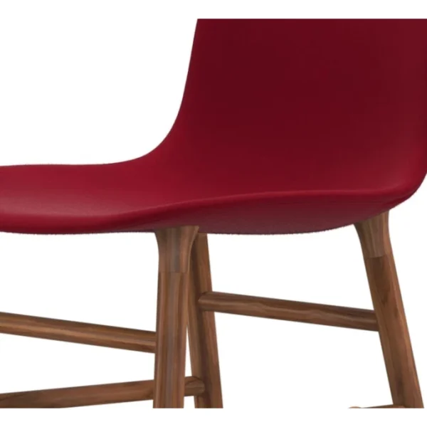 Normann Copenhagen Normann Rocking Walnut Schaukelstuhl Textil-gepolstert Fame – H 73 X B 47 X T 67 Cm – Red 64089 5