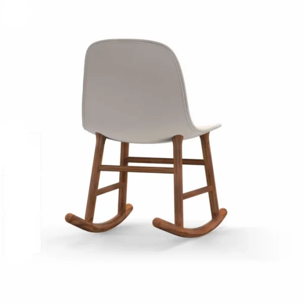 Normann Copenhagen Normann Rocking Walnut Schaukelstuhl Leder-gepolstert – H 73 X B 47 X T 67 Cm – White 4