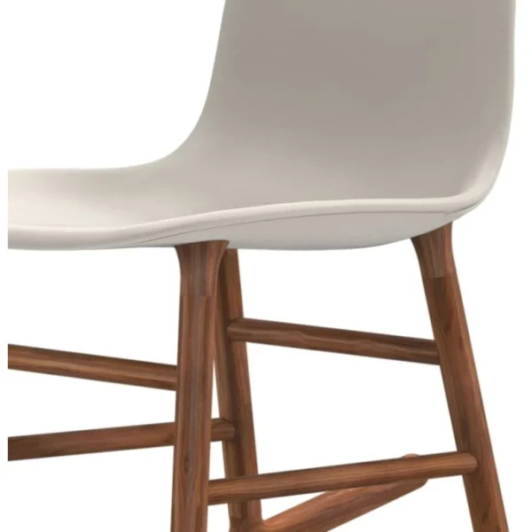Normann Copenhagen Normann Rocking Walnut Schaukelstuhl Leder-gepolstert – H 73 X B 47 X T 67 Cm – White 5
