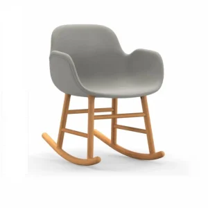 Normann Copenhagen Normann Rocking Oak Schaukelstuhl Armchair Textil-gepolstert – H 73 X B 56 X T 67 Cm – White 9