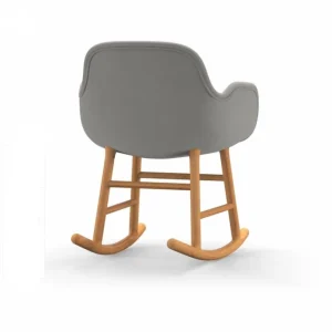 Normann Copenhagen Normann Rocking Oak Schaukelstuhl Armchair Textil-gepolstert – H 73 X B 56 X T 67 Cm – White 11