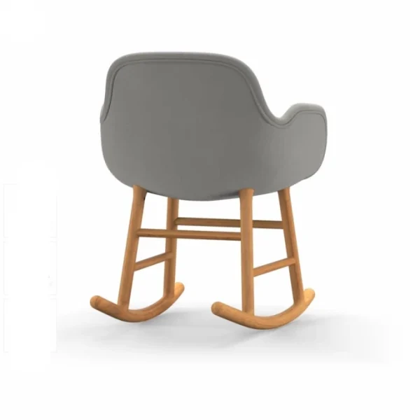 Normann Copenhagen Normann Rocking Oak Schaukelstuhl Armchair Textil-gepolstert – H 73 X B 56 X T 67 Cm – White 4