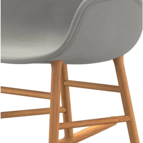 Normann Copenhagen Normann Rocking Oak Schaukelstuhl Armchair Textil-gepolstert – H 73 X B 56 X T 67 Cm – White 5