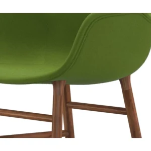 Normann Copenhagen Normann Rocking Walnut Schaukelstuhl Textil-gepolstert Fame – H 73 X B 56 X T 67 Cm – Green – 68035 10