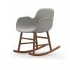 Normann Copenhagen Normann Rocking Walnut Schaukelstuhl Armchair Textil-gepolstert – H 73 X B 56 X T 67 Cm – White 17