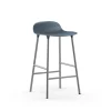 Normann Copenhagen Form Barstuhl Chrome – Sitzhöhe 65 Cm – B 43 X T 43 Cm – Blue 14