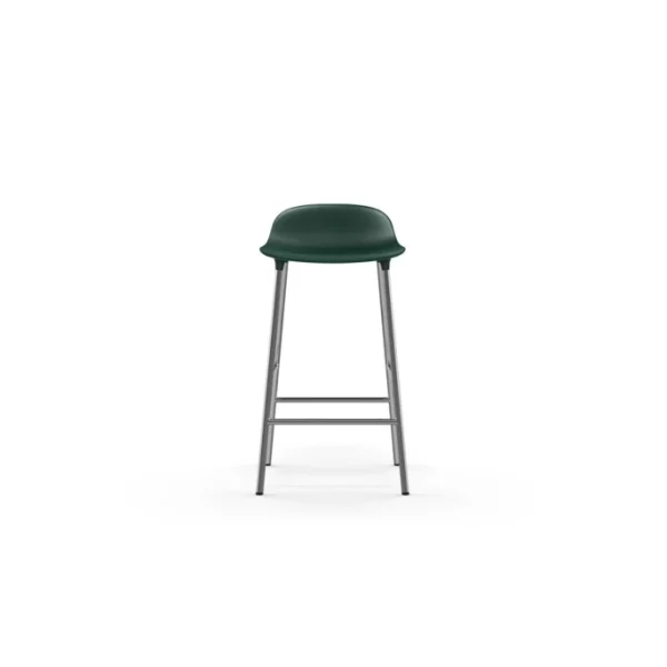 Normann Copenhagen Form Barstuhl Chrome – Sitzhöhe 65 Cm – B 43 X T 43 Cm – Green 3