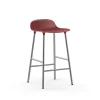 Normann Copenhagen Form Barstuhl Chrome – Sitzhöhe 65 Cm – B 43 X T 43 Cm – Red 16