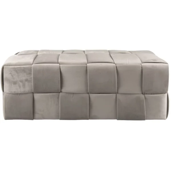 Leitmotiv Weaved Sitzbank – 39×100 Cm – Höhe 38 Cm – Mausgrau 3